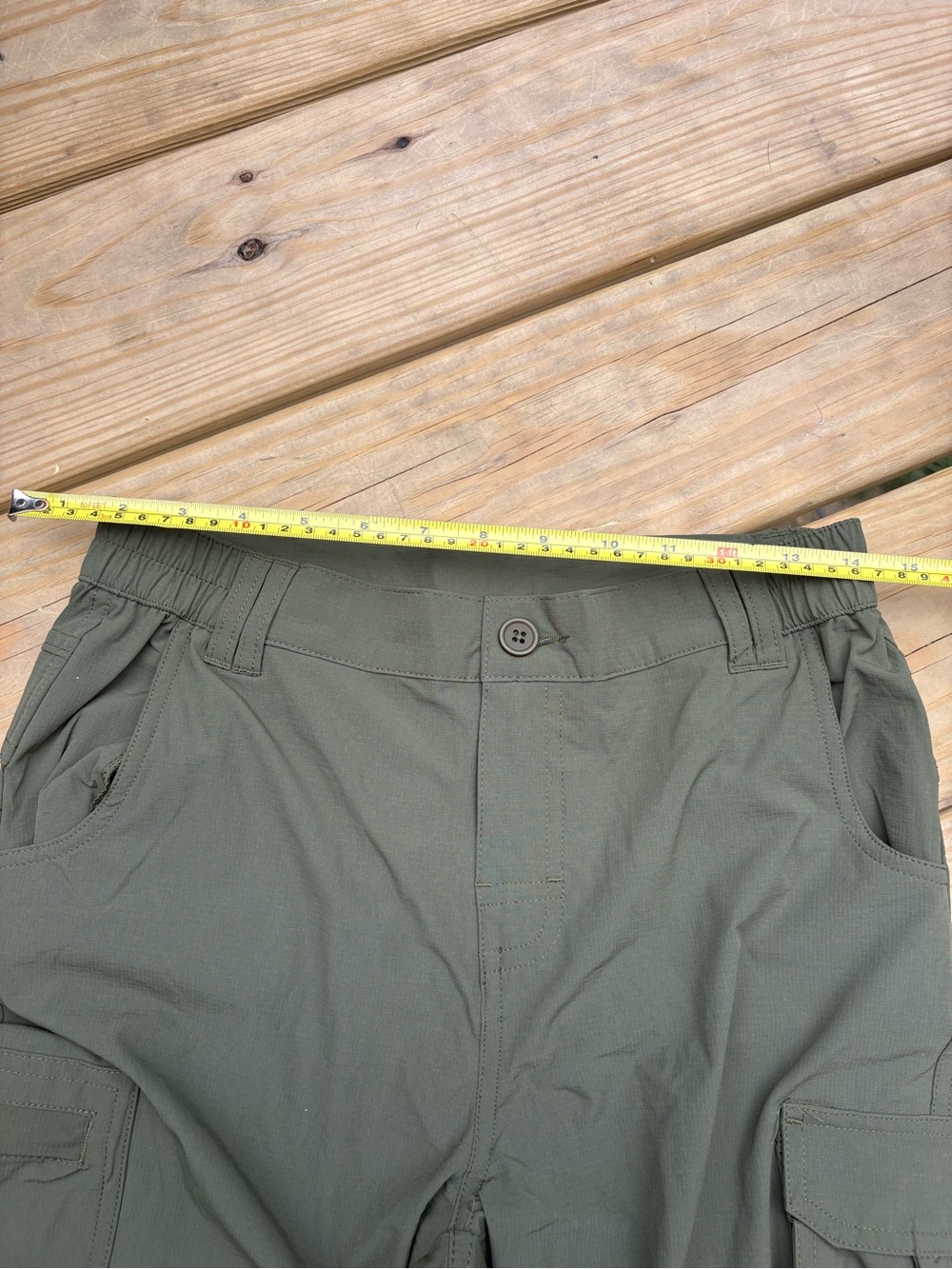 NEW Men’s L Olive Convertible Cargo Hiking Pants Zip Off Shorts Belt Tactical - Picture 5 of 6